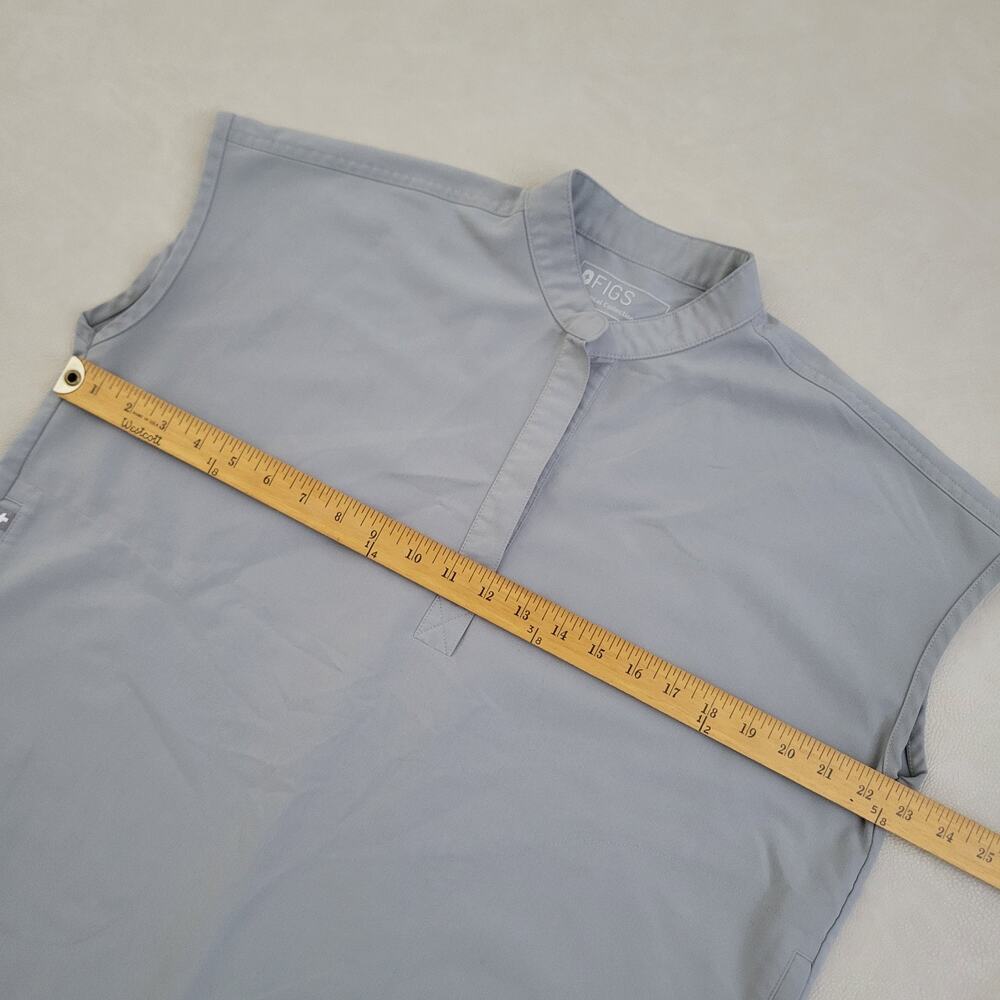 FIGS Rafaela Oversized Scrub Top Womens Small Gray Technical Collection - Picture 9 of 9